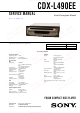Sony CDX-L490EE Service Manual