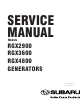 Subaru RGX2900 Service Manual