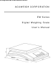 Accuweigh EW-06 User Manual