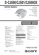 Sony D-CJ500 Service Manual