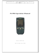 Unitech PA950 Operation Manual