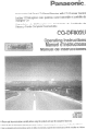 Panasonic CQ-DF802U Operating Instructions Manual