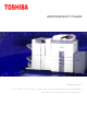 Toshiba GL-1010 Administrator's Manual