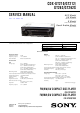 Sony CDX-GT210 Service Manual