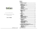 Oricom M4000 Series User Manual