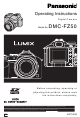 Panasonic Lumix DMC-FZ50 Operating Instructions Manual