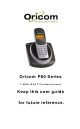 Oricom P80 Series User Manual