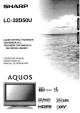 Sharp LC-32D50U Aquos Operation Manual