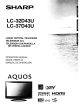 Sharp Aquos LC-32D43U Operation Manual