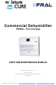 Moisture Cure FRAL FDW62 User And Maintenance Manual