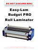LSI Easy-Lam Budget PRO EZPRO27 User Manual