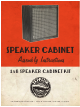 Zeppelin 1x8 SPEAKER CABINET KIT Assembly Instructions Manual