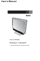 NEC MultiSync LCD1560M User Manual