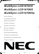 NEC MultiSync LCD1970VX User Manual