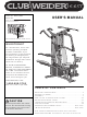 Club Weider 16.6ST WESY49200 User Manual