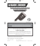 Black & Decker PI100SB Instruction Manual