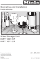 Miele KWT 1601 SF Operating And Installation Instructions