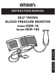Omron HEM-18 Instruction Manual