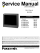 Panasonic CT-32SX31E Service Manual