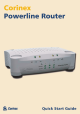 Corinex Powerline Router Quick Start Manual