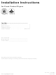 Alliance Laundry Systems ADG41F1 Installation Instructions Manual
