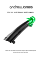 Andrew James Leaf Blower And Vacuum User Manual