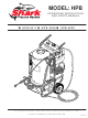 Shark HPB-2011 Operating Instructions And Parts Manual
