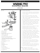 Waring ES1500 PRO Quick Start Manual