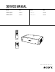 Sony VPL-CS4 Service Manual