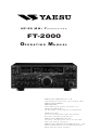 Yaesu FT-2000 Operating Manual