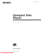 Sony CDP-M333ES Operating Instructions Manual
