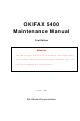 Oki OKIFAX 5400 Maintenance Manual