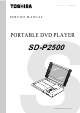 Toshiba SD-P2500 Service Manual