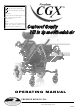 Freedom Designs CGX Operating Manual