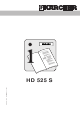 Kärcher HD 525 S Operation Manual