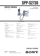 Sony SPP-S2730 Service Manual
