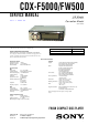 Sony CDX-F5000 Service Manual