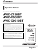 Pioneer AVIC-X9310BT Operation Manual