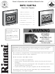 Rinnai RHFE-750ETRA Owner's Operation & Installation Manual