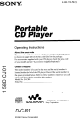 Sony Walkman D-CJ01 Operating Instructions Manual