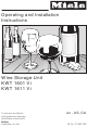 Miele KWT 1601 Vi Operating And Installation Instructions