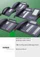 Siemens optiPoint 410 S Administrator's Manual