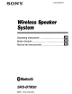 Sony SRS-BTM30 Operating Instructions Manual