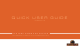 Pantera command center Quick User Manual