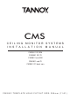 Tannoy CMS801 DC BM Installation Manual
