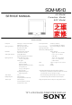 Sony SDM-M51D Service Manual