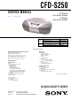 Sony CFD-S250 Service Manual