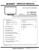 Sharp LC-37D64U Service Manual