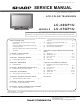 Sharp LC-37GP1U Service Manual
