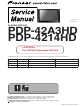 Pioneer PDP-42A3HD Service Manual